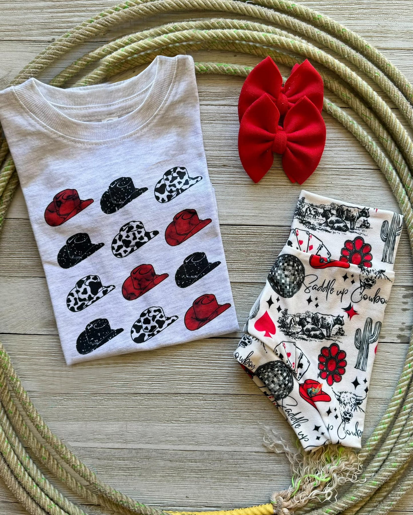 infant toddle girls western cow bummie set