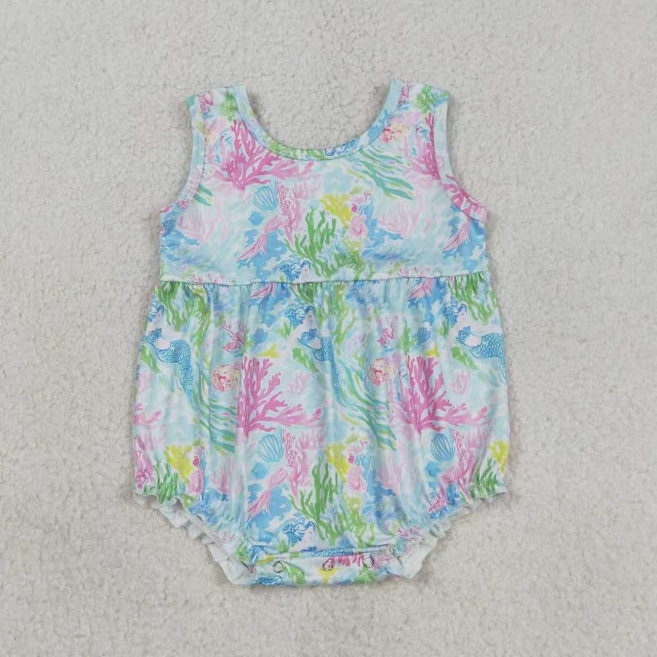 Sea weed beast sister girls summer yoga dress