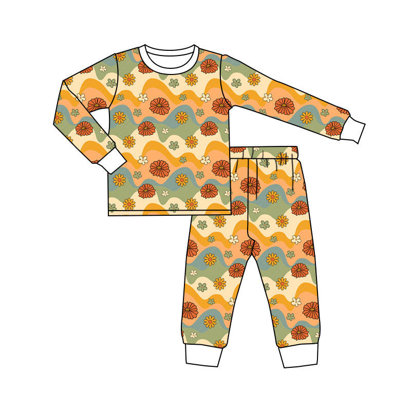 baby girl long sleeve fall season top matching pants custom design outfit