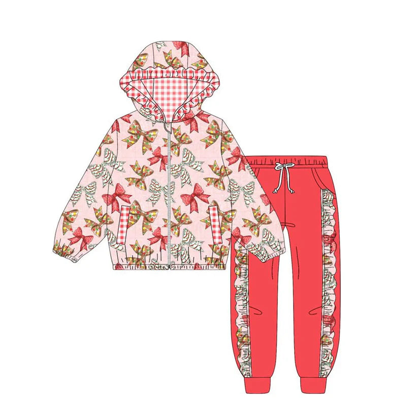Baby girls Christmas design hoodie set