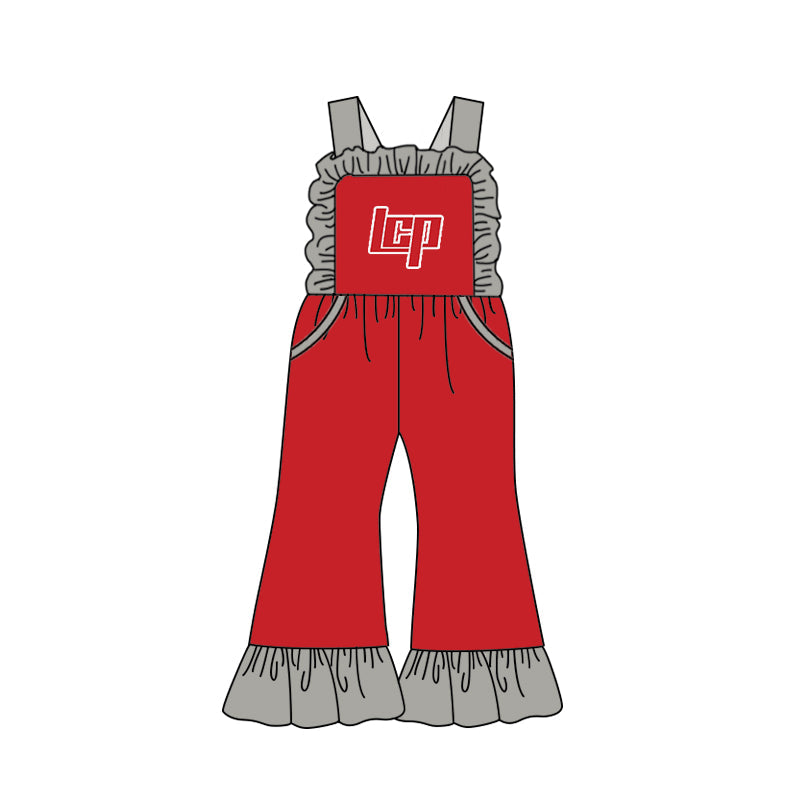 baby girls custom team summer jumpsuit