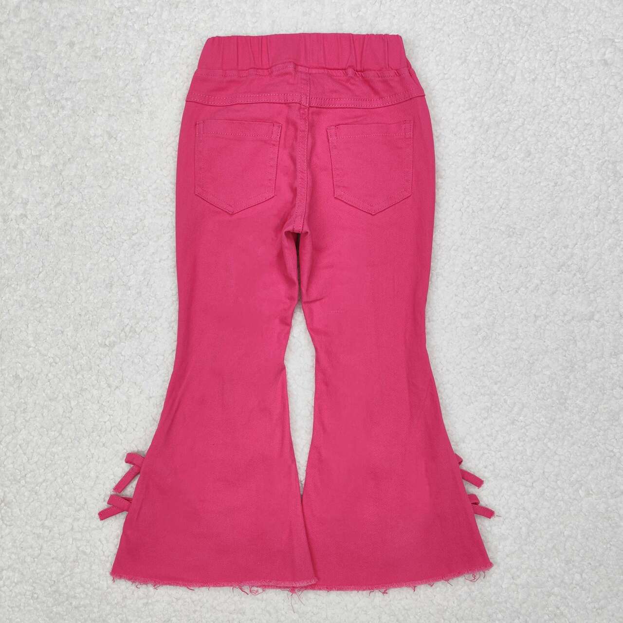 Baby girls hot pink jeans bell bottoms