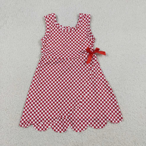 Light Blue plaid design toddle baby girls active wear yoga dress