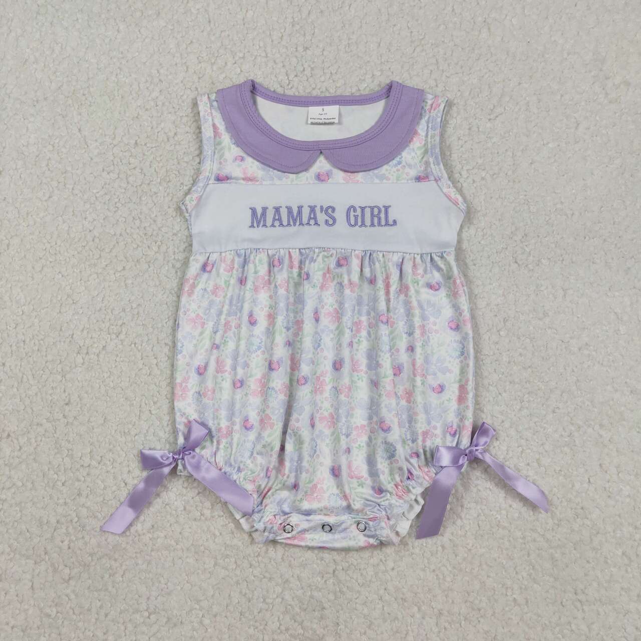 Embroidery Mamas girls toddle baby girls summer romper