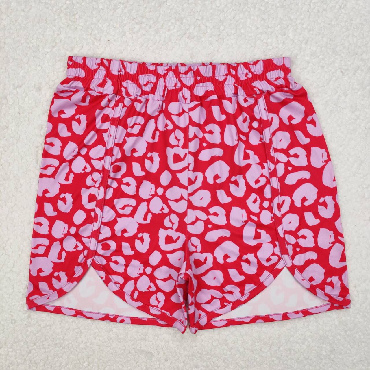 Adult women hot pink cheetah shorts