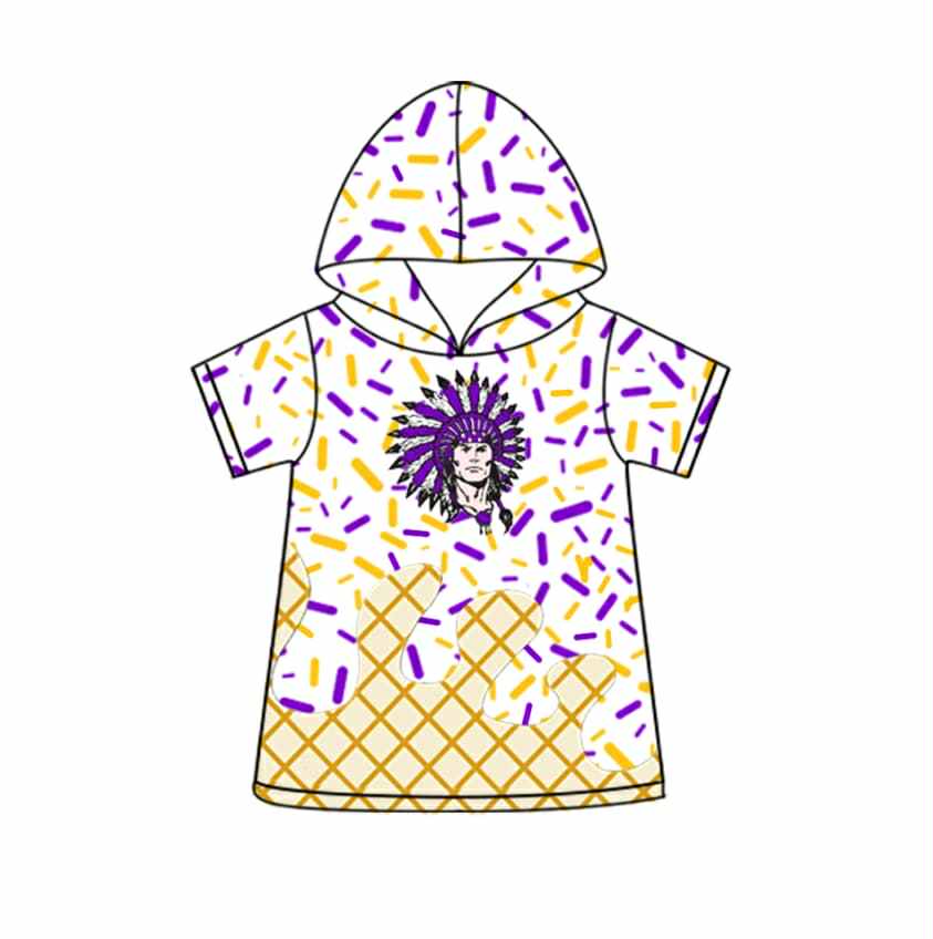 Kids boy short sleeve hoodie top
