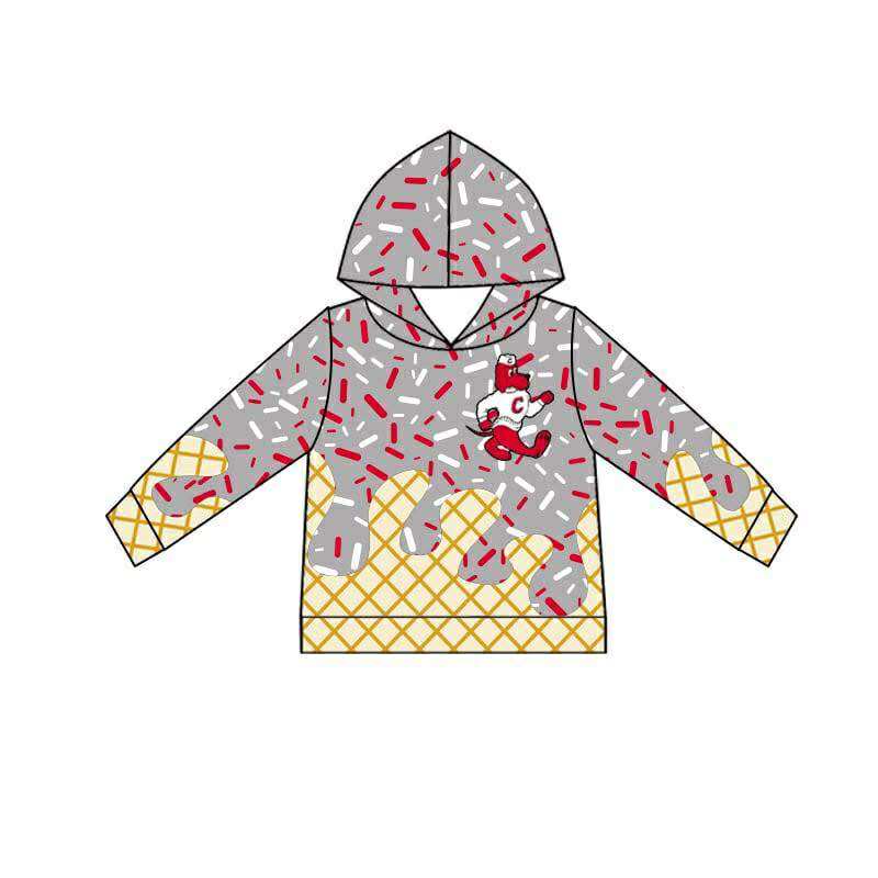 Kids boy long sleeve hoodie top