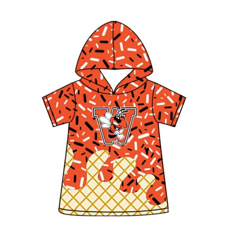 Kids boy short sleeve hoodie top
