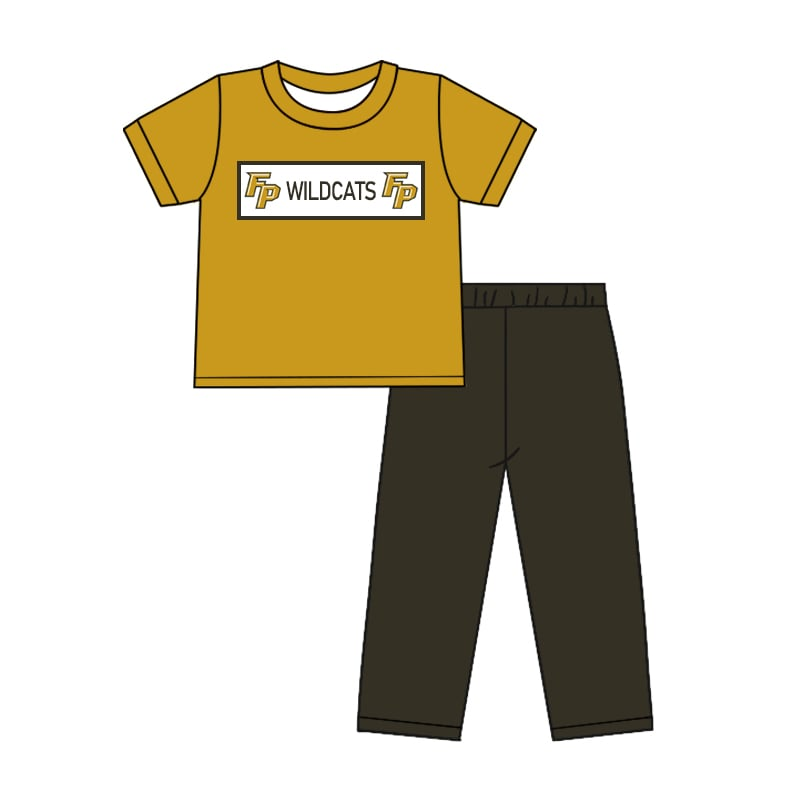 baby boy short sleeve top matching pants custom design team outfit