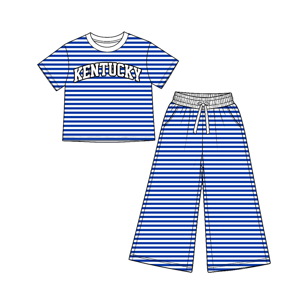 Kids long sleeve custom Kentucky team casual wear outfit wholesal factory price