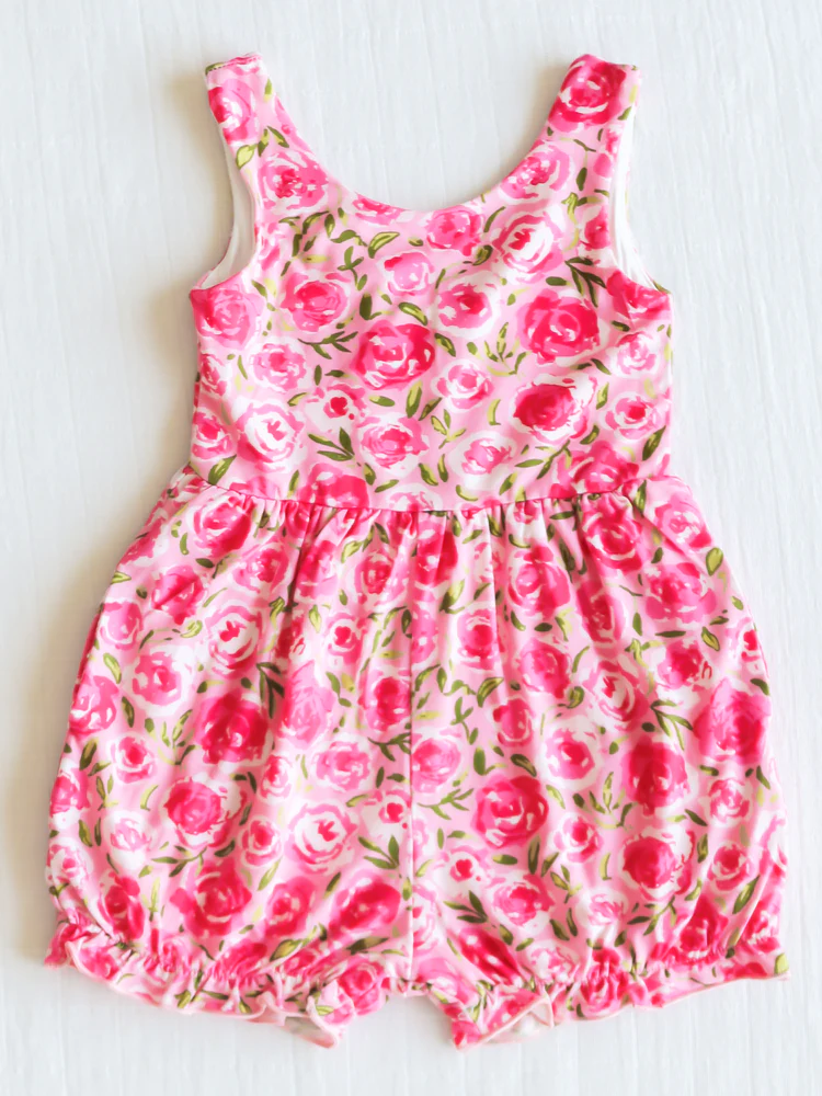 infant toddle girls floral romper