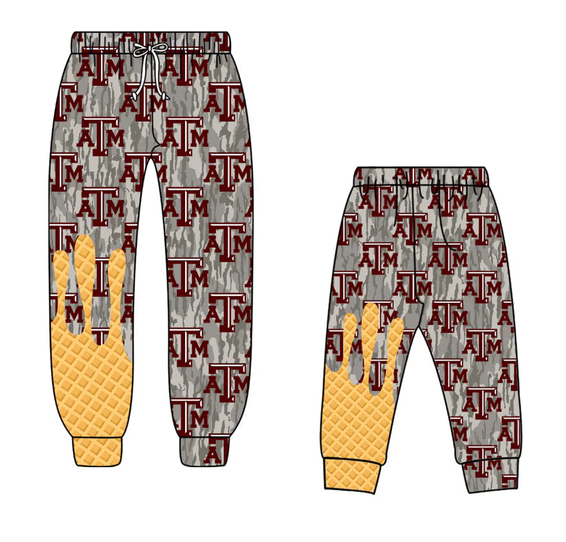Adult and kids custom team matching legging pants