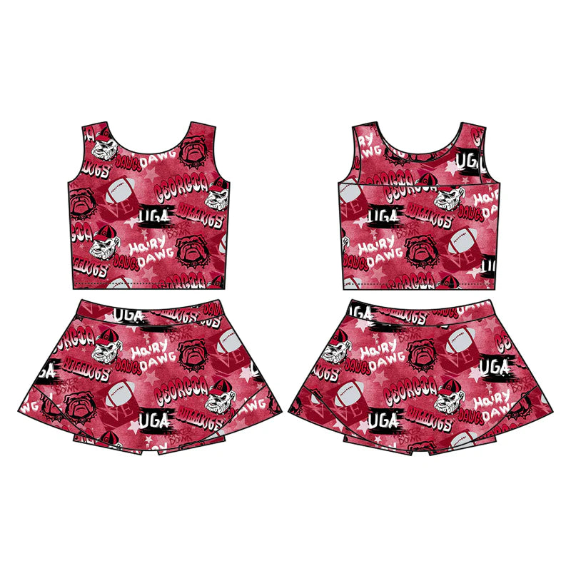 Baby girls custom team cheer outfit add shorts