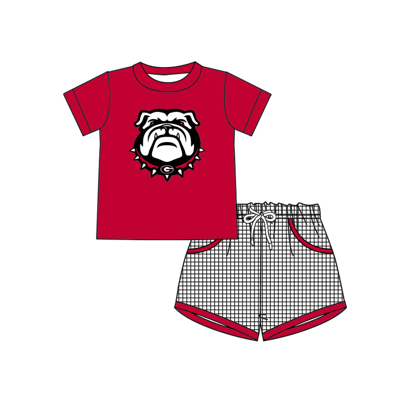 toddle girls short sleeve team outfit