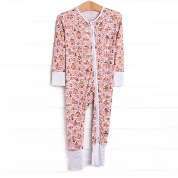 Christmas tree kids long sleeve zip romper