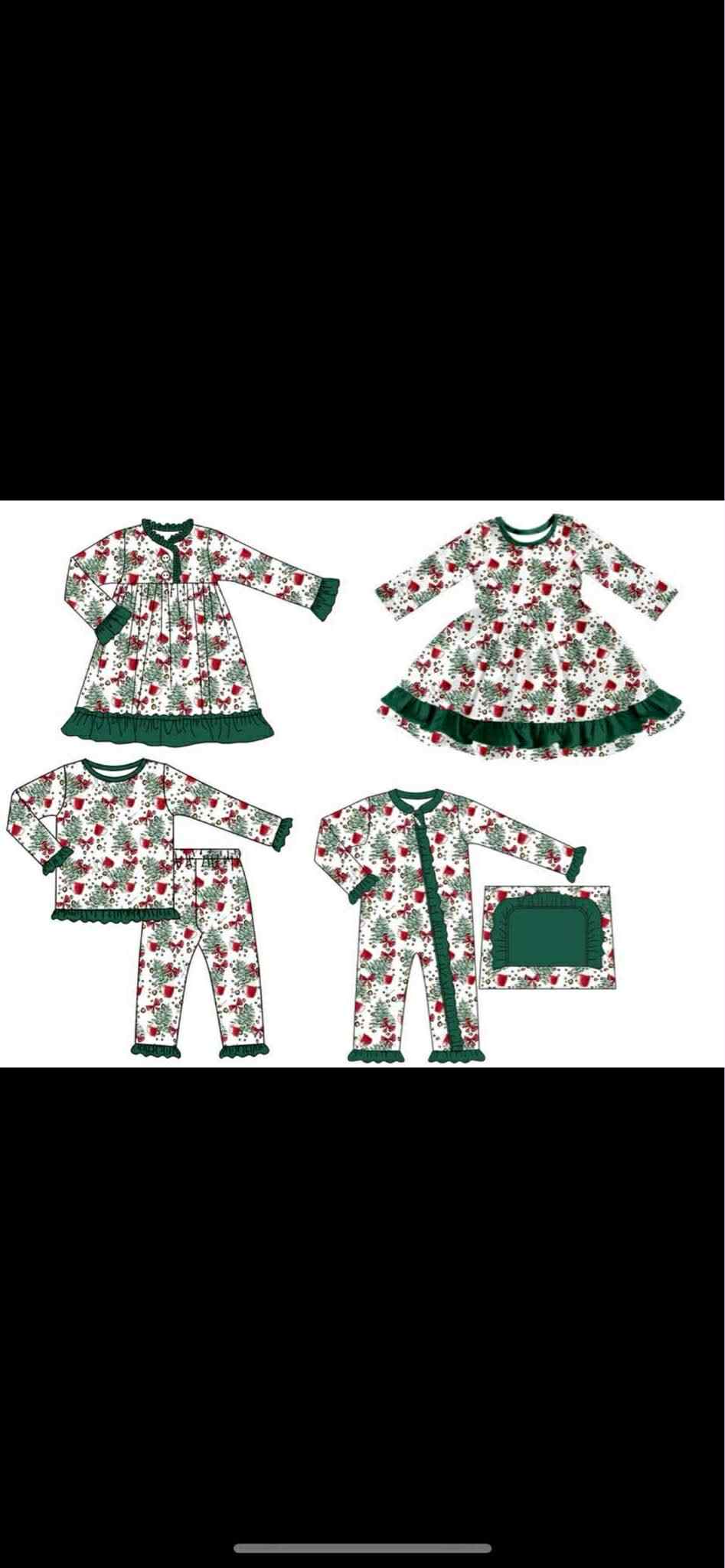 Christmas design matching outfit wholesal factory price