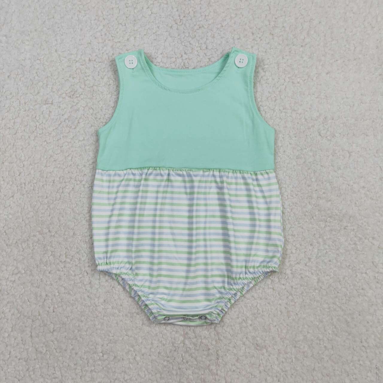 Stripes design baby boy summer romper