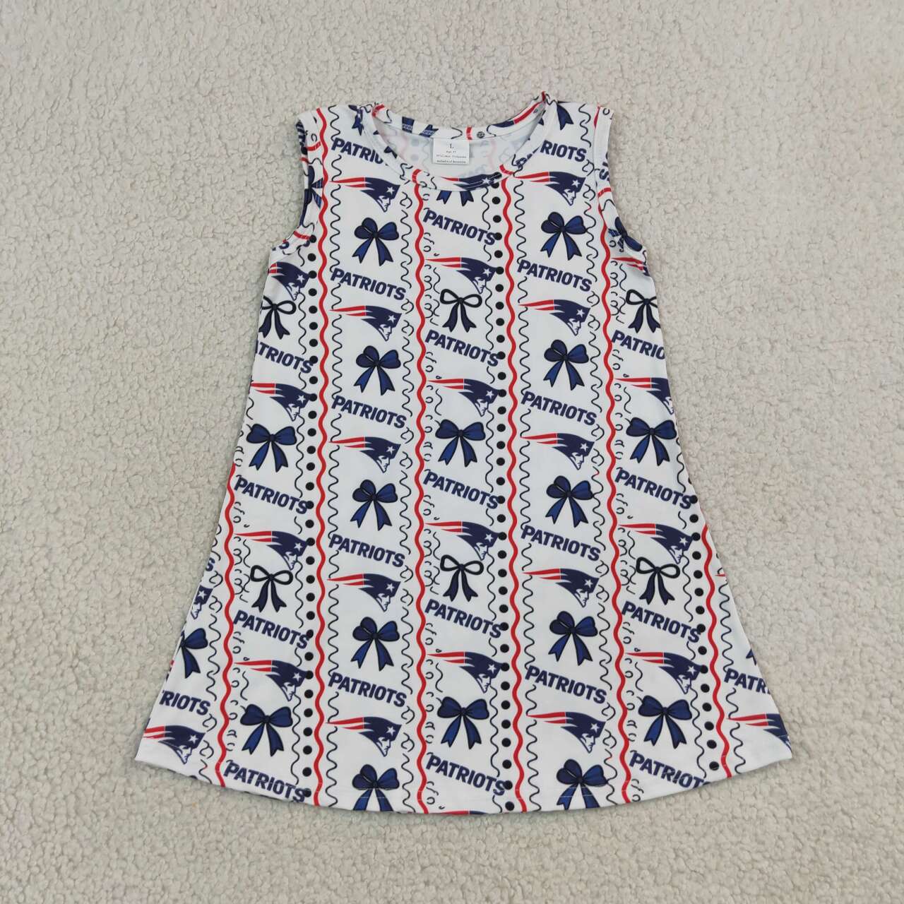 PATRIOTS girls sleeveless dress