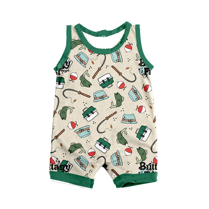 toddle baby boy fishing romper preorder aierwhoesalekidsclothes