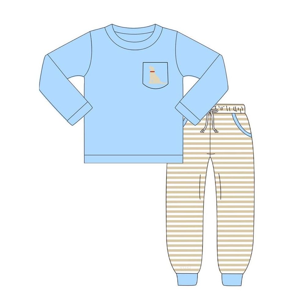 Toddle kids boy duck pocket matching design outfit