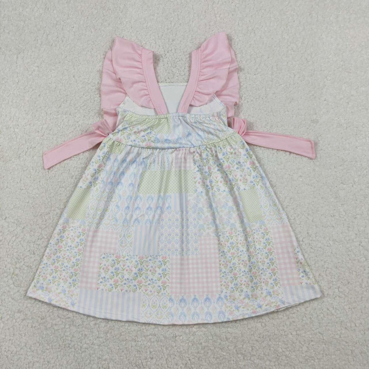Flowers design girls summer dress
