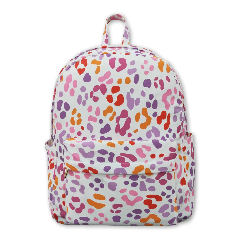 Wholesale kids colorful leopard lunch box bag