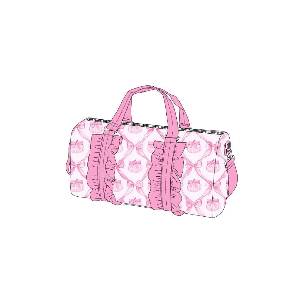 Pink pumpkin duffle bag preorder