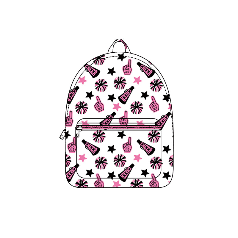 Pink cheer design kids baby backpack preorder