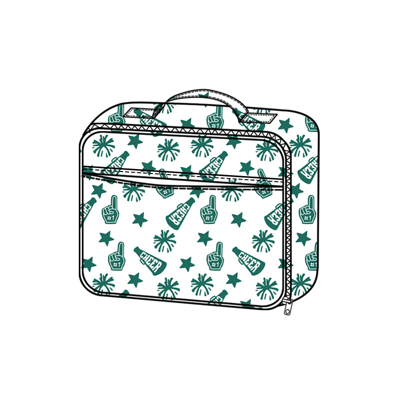 Green cheer design lunch box bag preorder