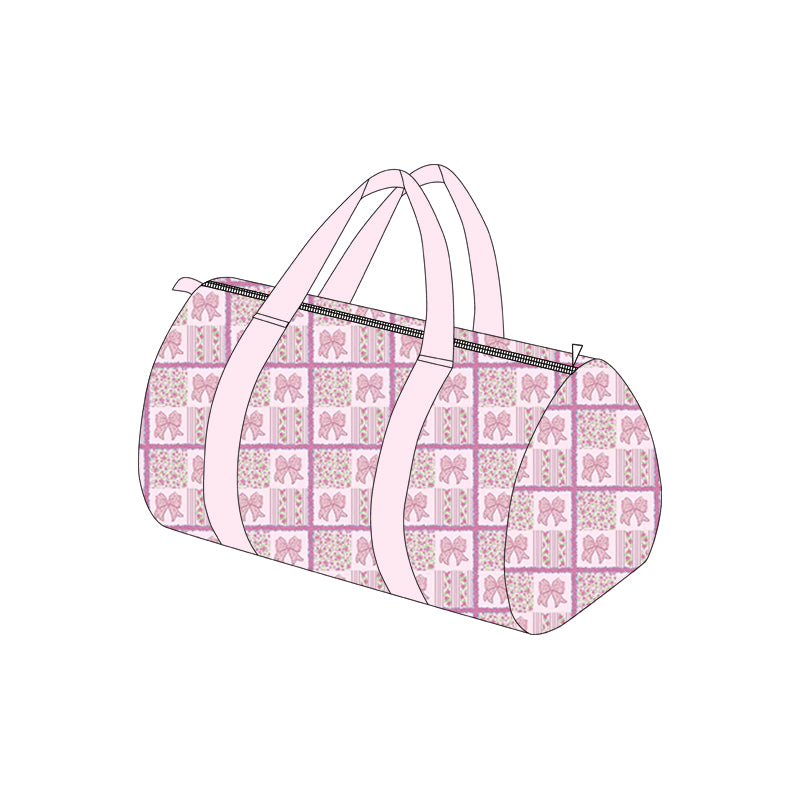 Pink bow design duffle bag preorder