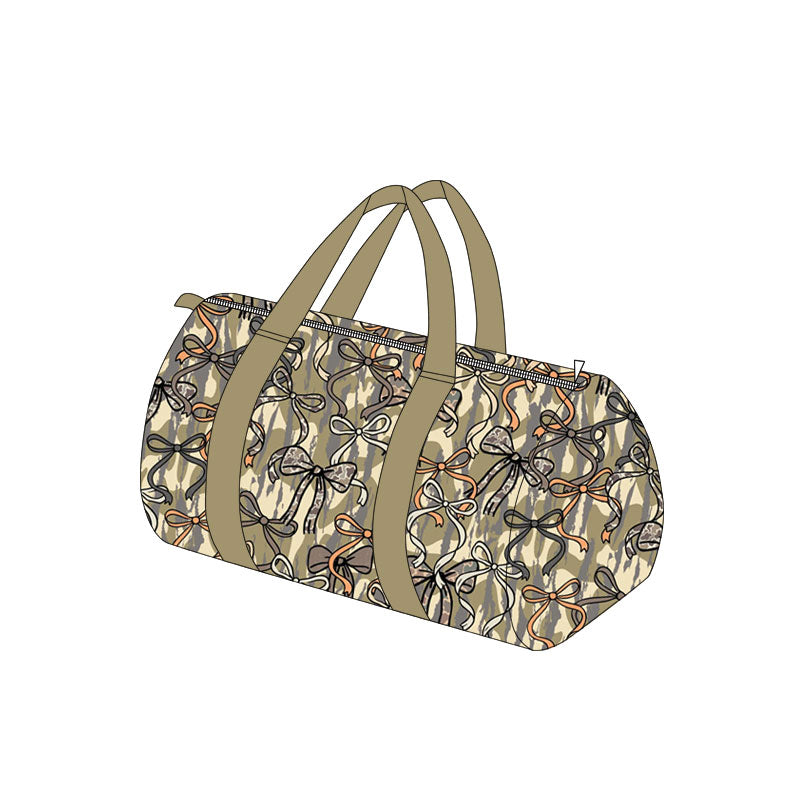 Camo bow design duffle bag preorder