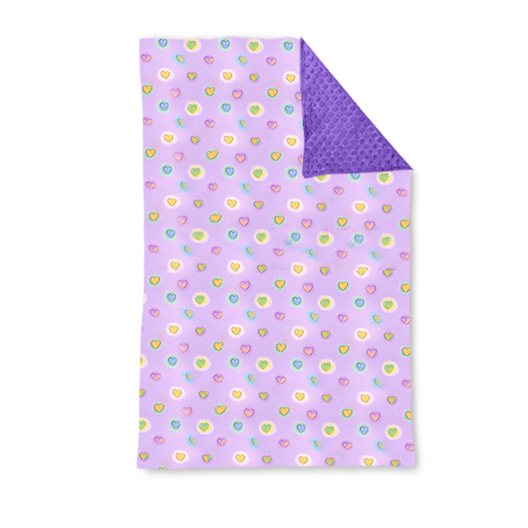 toddle kids heart print soft blanket preorder