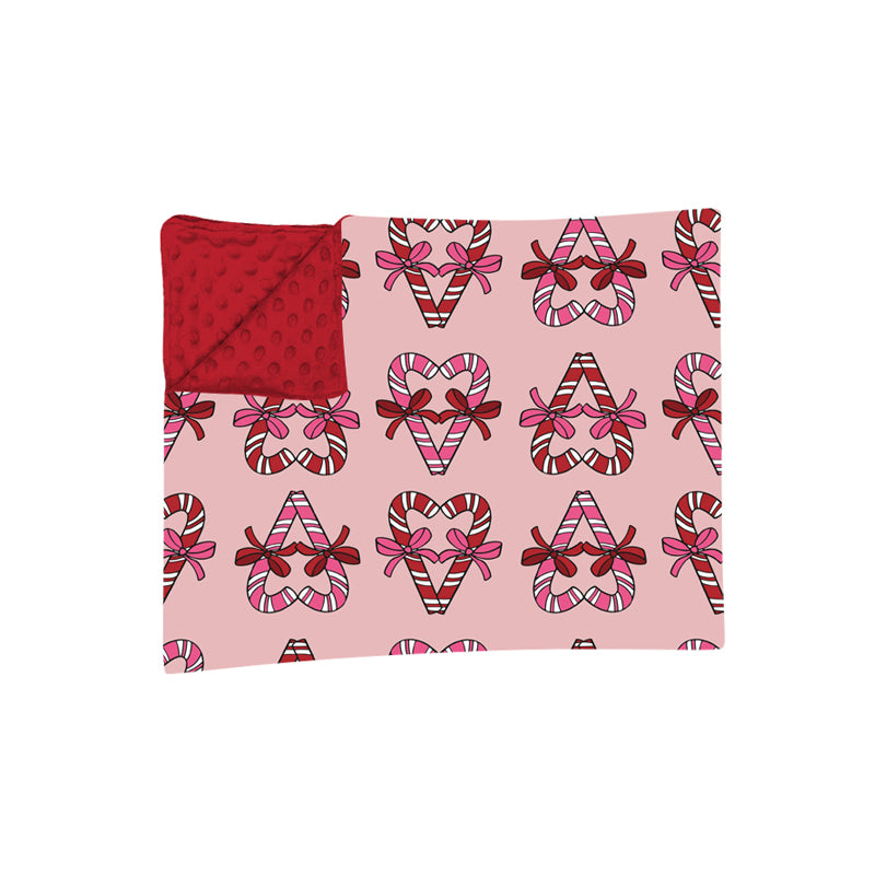 toddle kids Christmas candy cane soft blanket preorder