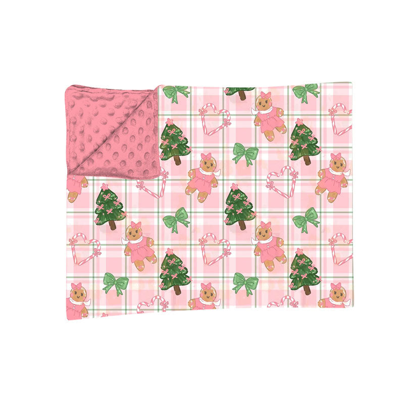 Toddle kids Christmas gingerbread soft blanket preorder