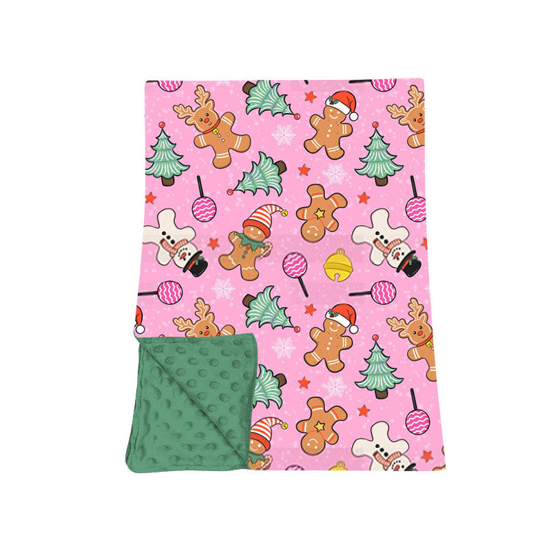 Toddle kids Christmas gingerbread soft blanket preorder