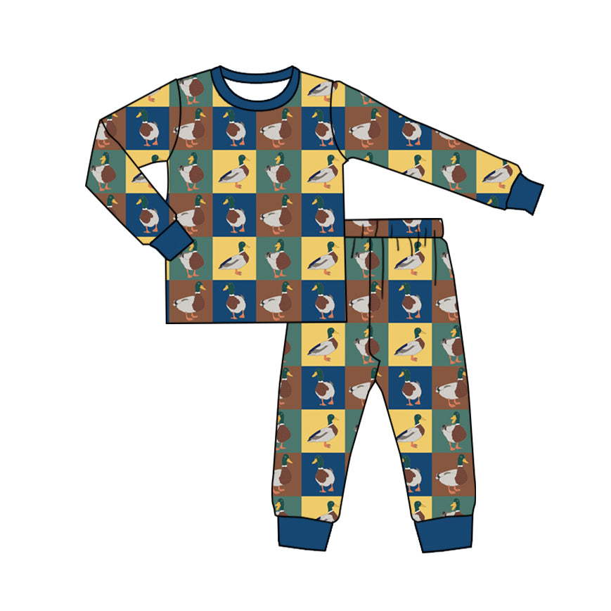 mallard duck long sleeve pajama set wholesale price preorder