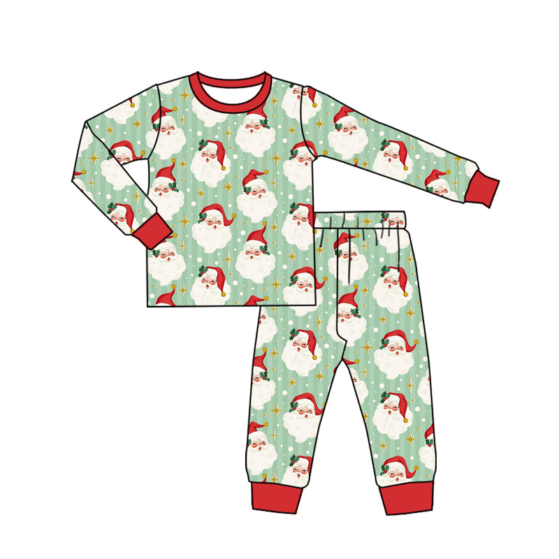 Christmas santa claus kids long sleeve outfit preorder