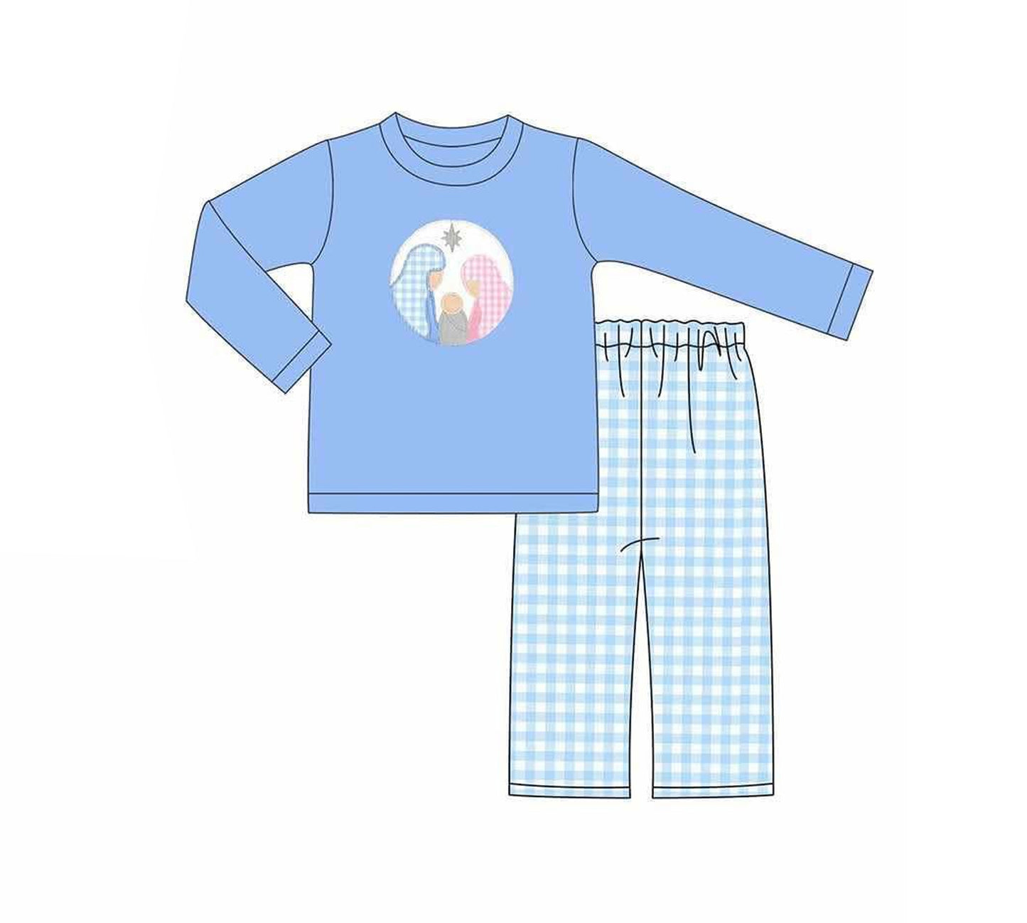 Kids boys Christmas Nativity long sleeve outfit preorder