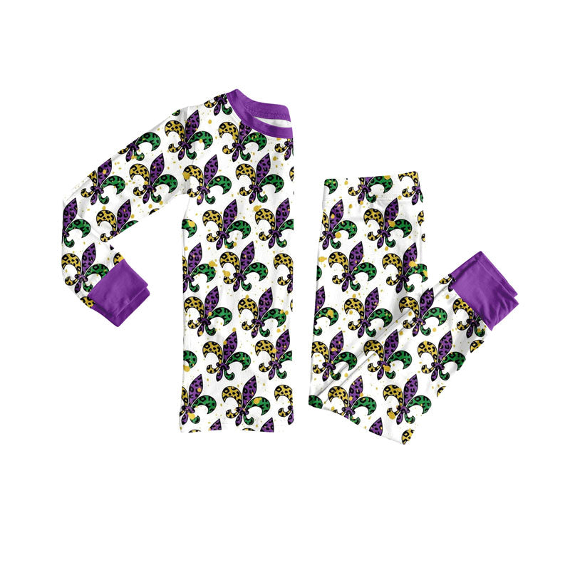 Mardi Gras top matching leggings design boy outfit preorder