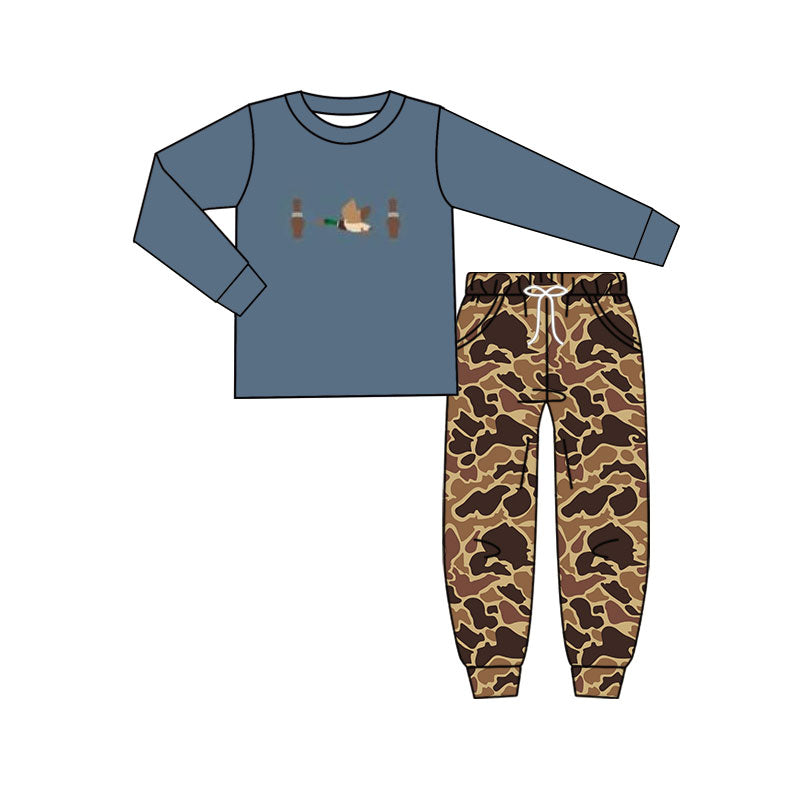 Boys hunting season duck call top matching pants outfit preorder