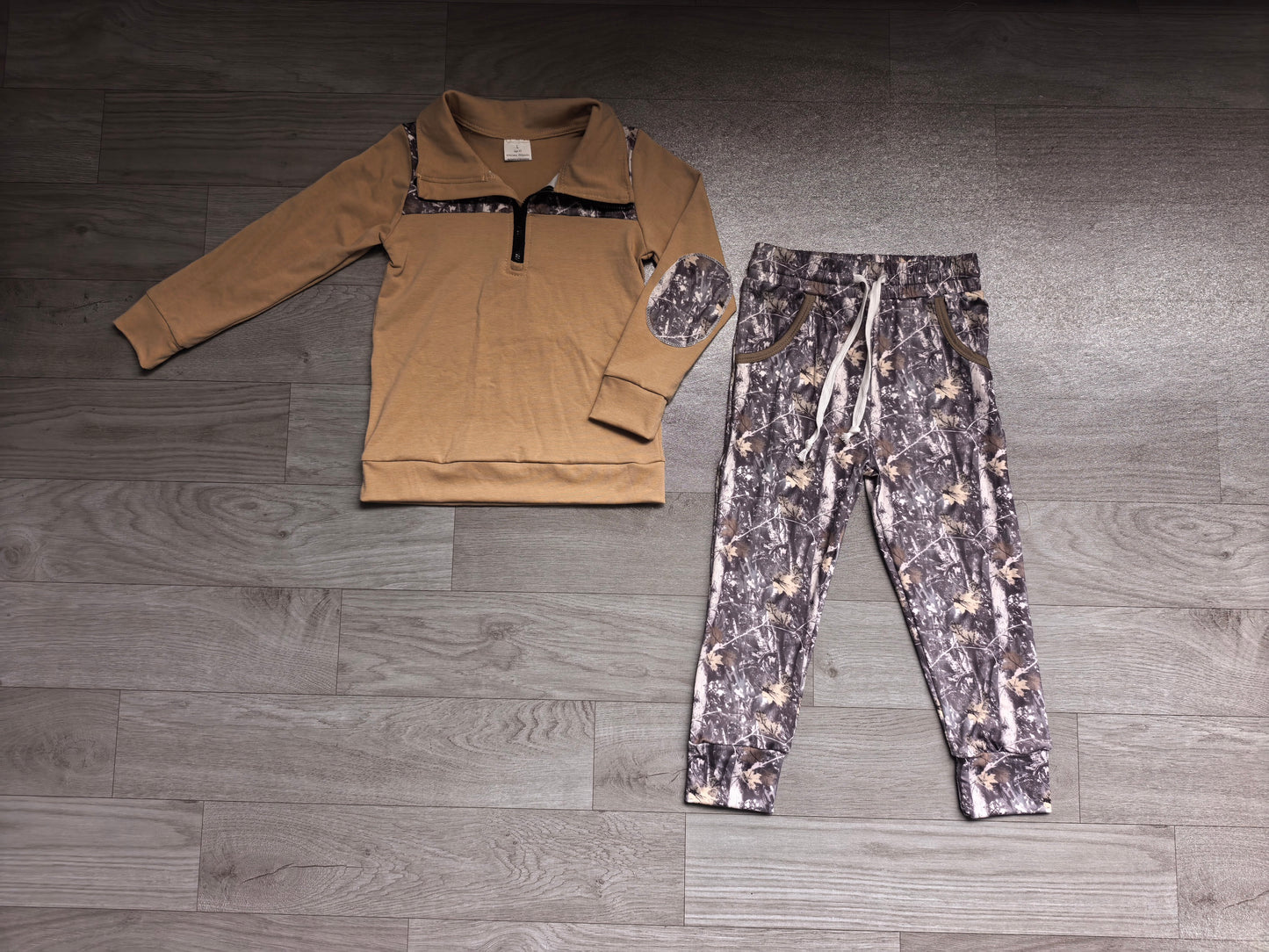 Long sleeve pullover matching pants boy spring fall outfit preorder