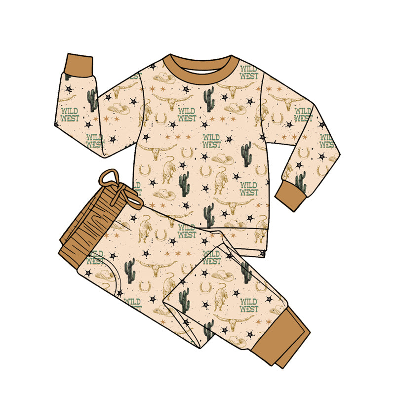 Wild west long sleeve top matching pants outfit preorder