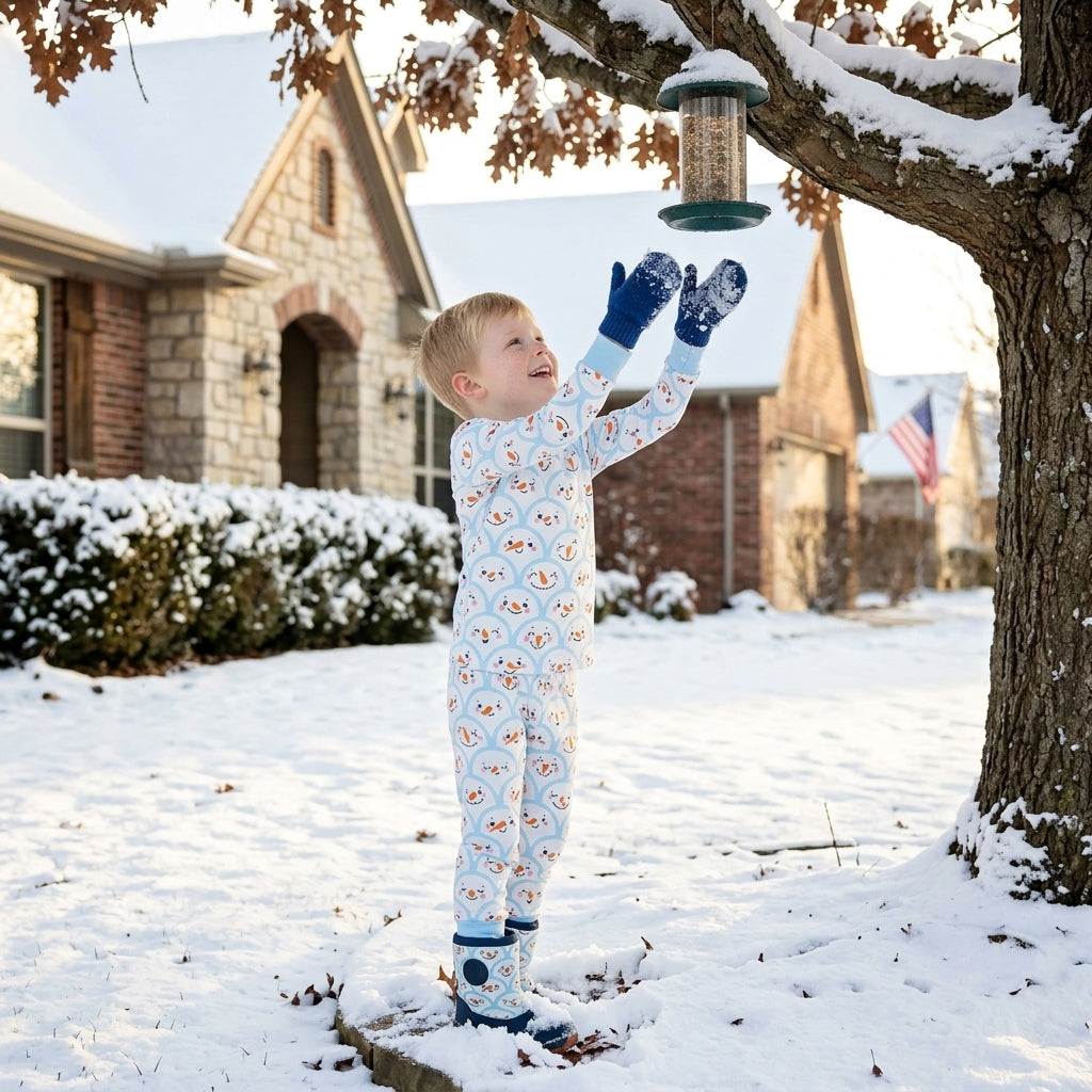 Christmas snowman top matching pants boy wholesale factory price outfit