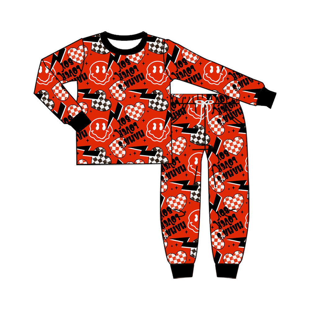 Valentines days mamas lovers boy long sleeve outfit preorder