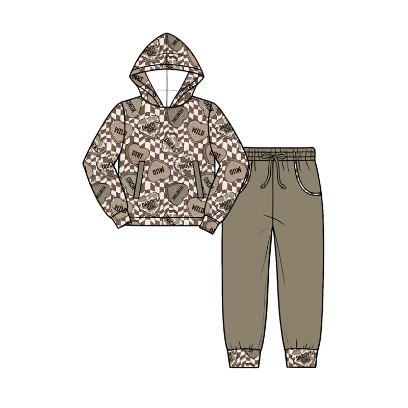 Valentines day heart print boy long sleeve hoodie outfit preorder