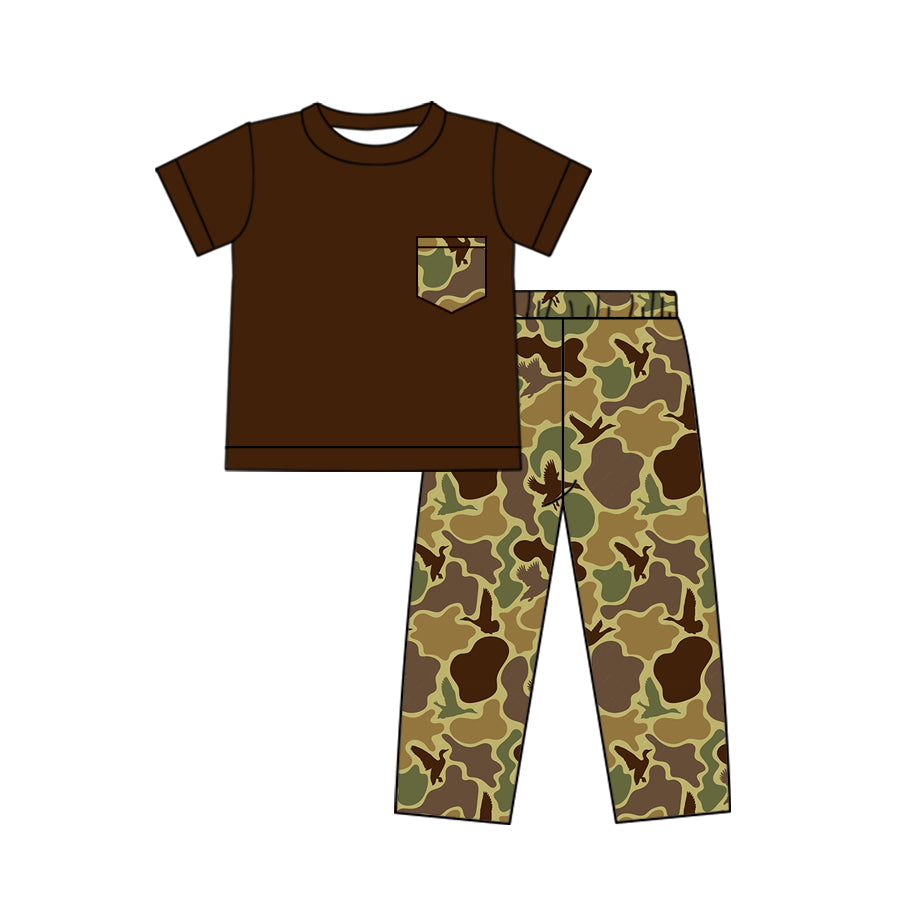 mallard duck brown camo pocket outfit preorder