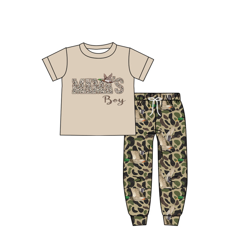 Mamas boy short sleeve top camo pants outfit preorder