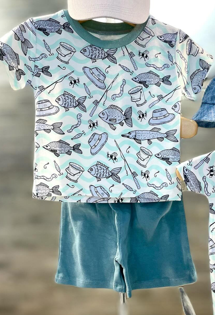 infant baby boy outdoor fishing summer clothes preorder –  aierwhoesalekidsclothes