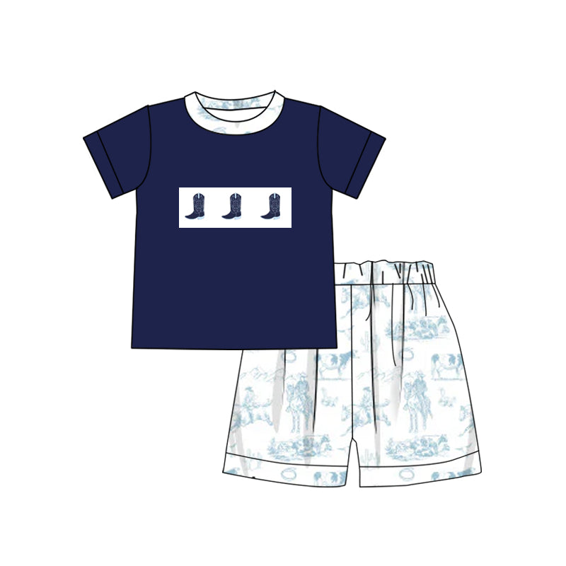 Toddle baby boy western boots summer outfit preorder