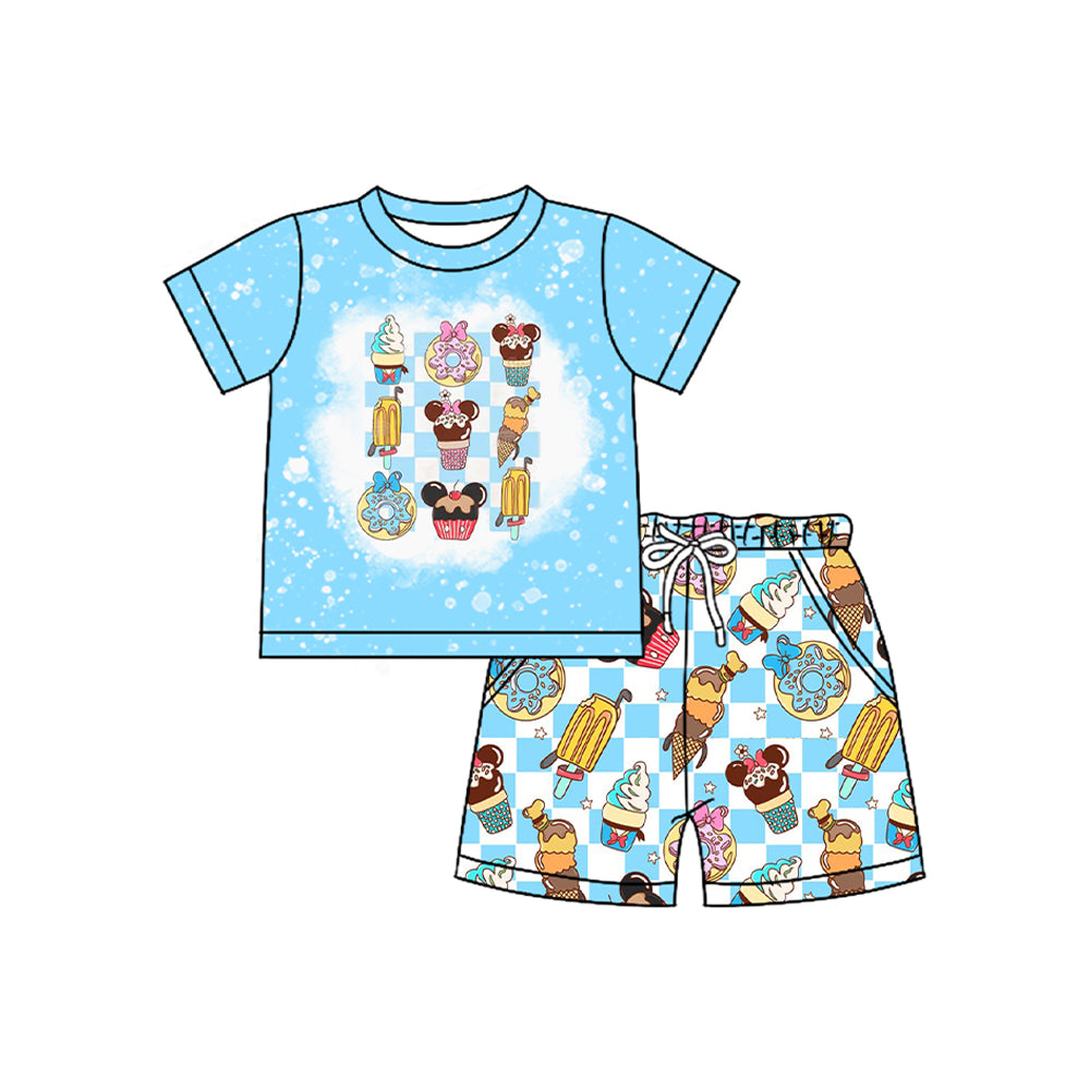 Cartoon design baby boy summer outfit preorder